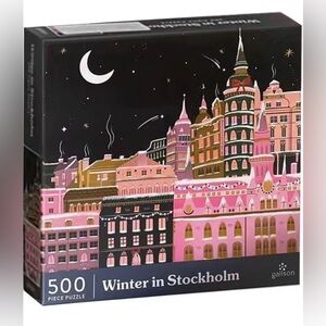 Galison Winter in Stockholm 500 Piece Holiday Jigsaw Puzzle